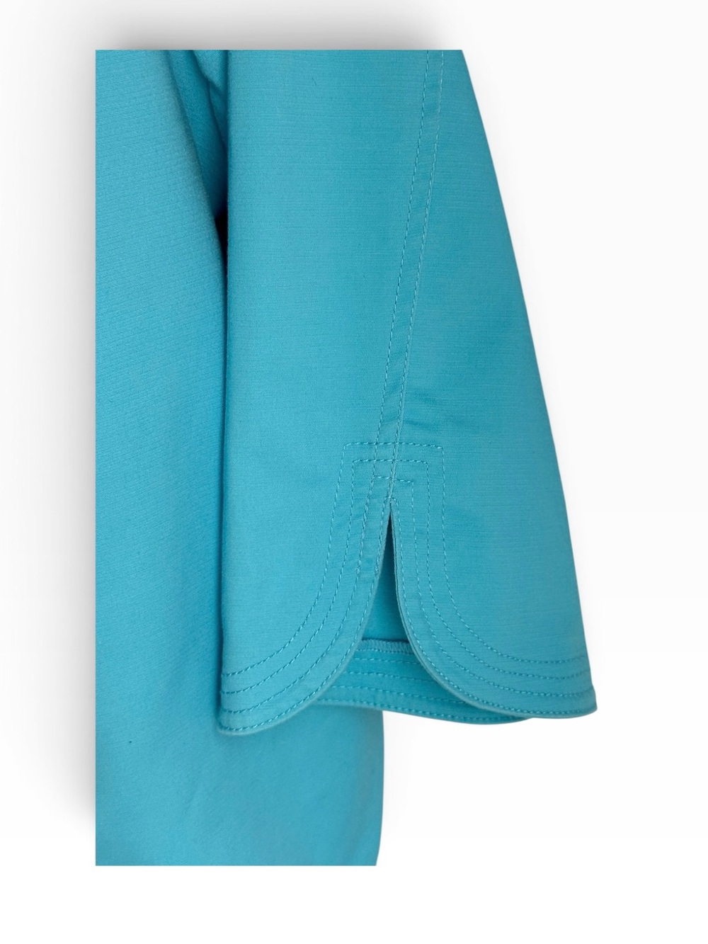 Ruby Rd. 18W Turquoise Button-Front Jean Jacket - Picture 10 of 13